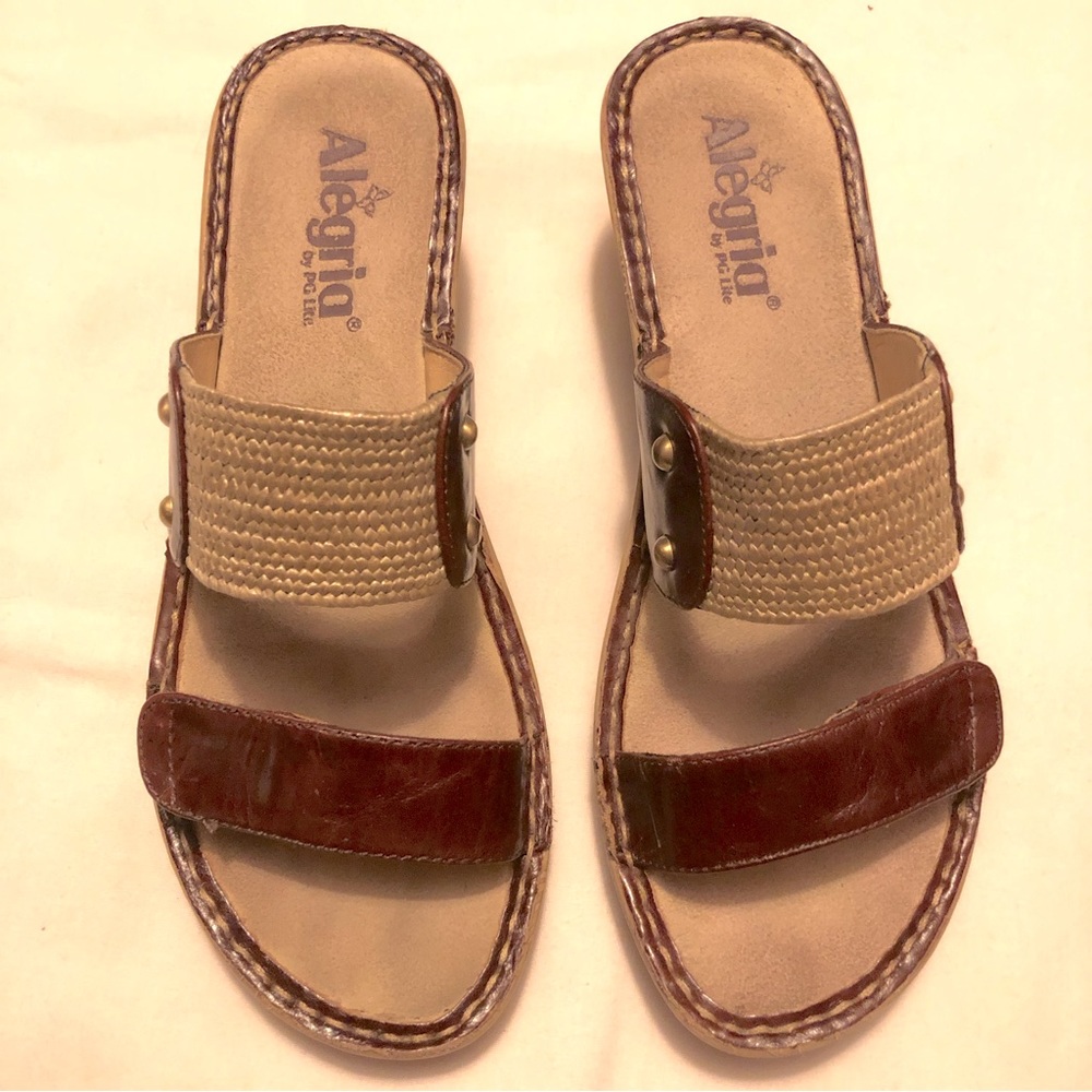 Alegría Lana wedge slip on sandals style,comfort & sport all in one dark cheerry - Picture 3 of 7